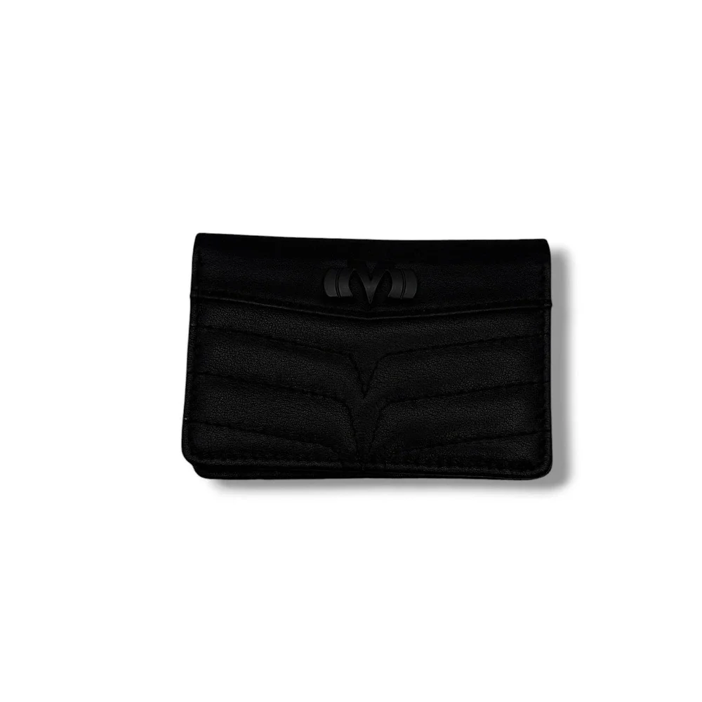 Experiment Bifold Wallet Mens OS Black‎ Quilted Leather Minimalist Logo